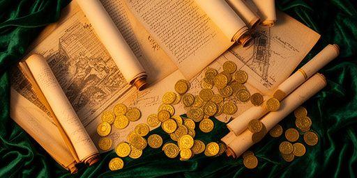 Ancient scrolls and luxury fabrics