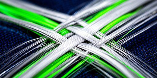Close up of high-tech fabric weaving